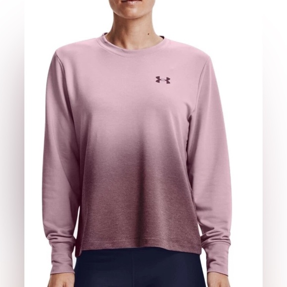 Under Armour Women's Pink to Purple Ombre Sweatshirt - Picture 1 of 7